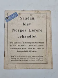 Original pjece fra lige omkring befrielsen 1945 nedkastet