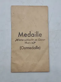 tysk tildelingspose for østfront medaljen original ??
