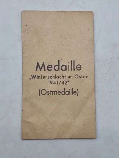 tysk tildelingspose for østfront medaljen original ??