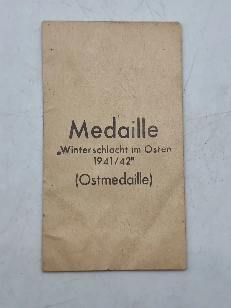tysk tildelingspose for østfront medaljen original ??