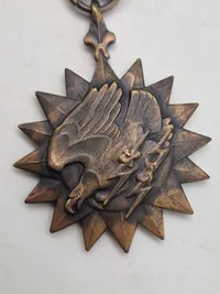 Original ww2 Air Medal med kasse. Navngivet til Sgt Albert Powers i 1944