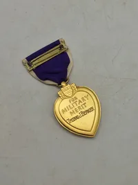 Originalt ww2 Purple Heart - navngivet