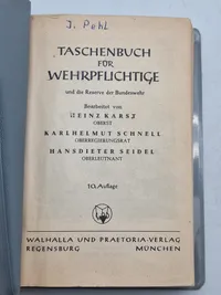 Original Taschenbuch Für wehrpflichige