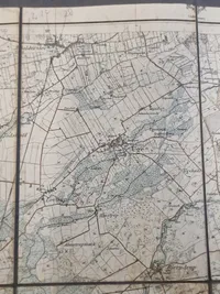 Ældre dansk militær kort - m23 brugt 9 April 1940 Sønderjylland