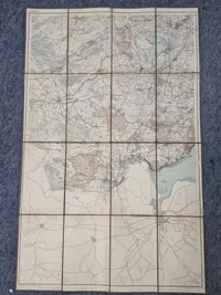 Ældre dansk militær kort - m23 brugt 9 April 1940 Sønderjylland
