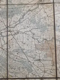 Ældre dansk militær kort - m23 brugt 9 April 1940 Sønderjylland