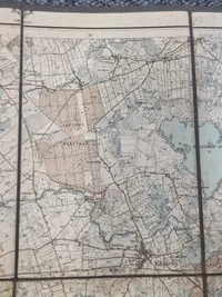 Ældre dansk militær kort - m23 brugt 9 April 1940 Sønderjylland