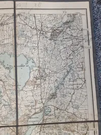 Ældre dansk militær kort - m23 brugt 9 April 1940 Sønderjylland