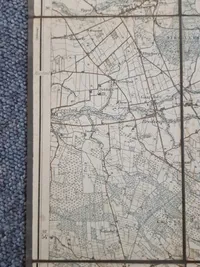 Ældre dansk militær kort - m23 brugt 9 April 1940 Sønderjylland