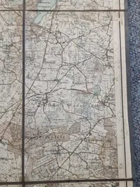 Ældre dansk militær kort - m23 brugt 9 April 1940 Sønderjylland
