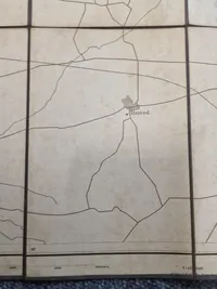 Ældre dansk militær kort - m23 brugt 9 April 1940 Sønderjylland