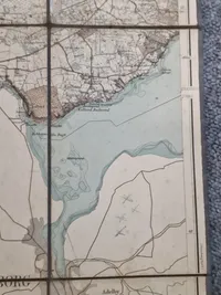 Ældre dansk militær kort - m23 brugt 9 April 1940 Sønderjylland