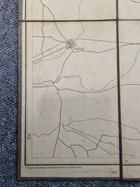 Ældre dansk militær kort - m23 brugt 9 April 1940 Sønderjylland