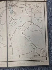 Ældre dansk militær kort - m23 brugt 9 April 1940 Sønderjylland