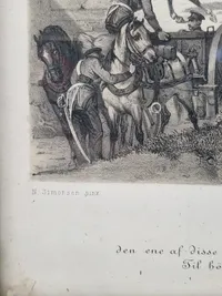 Originalt kobberstik - Slesvig den 23 april 1848
