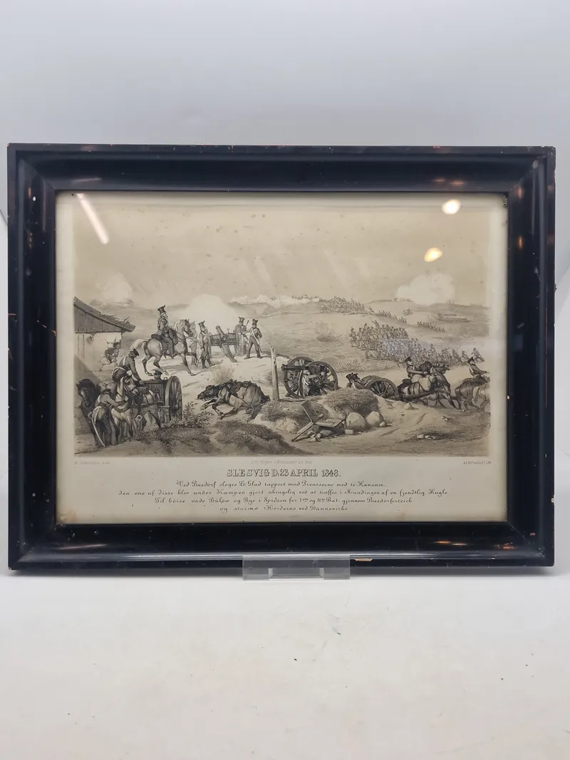 Originalt kobberstik - Slesvig den 23 april 1848
