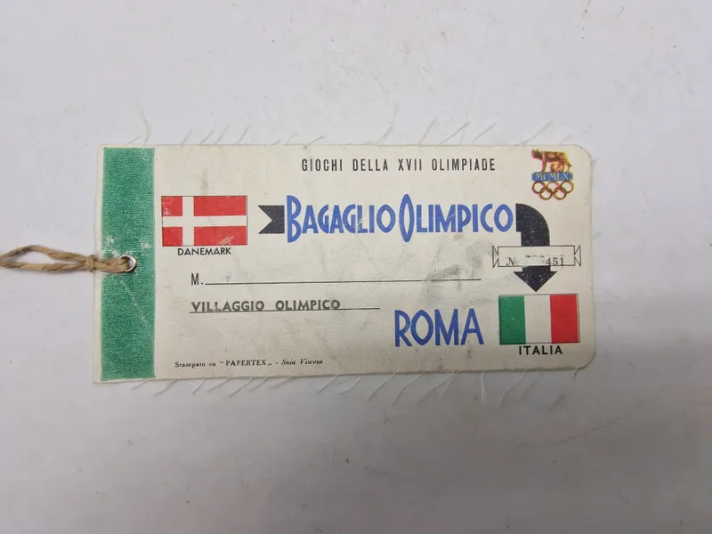 Originalt olympic games in Rome, olympic passport fra dansker