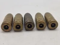 Samling 9 mm eksercerpatroner fra ww2 mm.