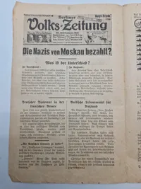 Originalt allieret sort propaganda nedkastet over Tyskland WW2  med fly