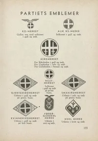 Originalt Ärmelmärke Førergarden NS Norge WW2 Ekstremt sjældent