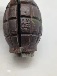 Original Mils håndgranat nedkastet over Dk WW2