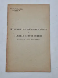 Eftersyn og vedligeholdelse af hærens motorcykler