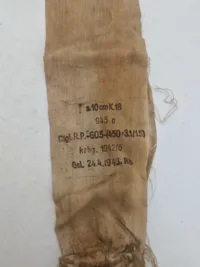 Tysk WWII - krudtpose af stof til granat: s. 10cm K18