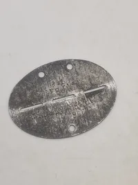 Tysk WWII - ID-brik Waffen-SS mærket: SS - PRINZ EUGEN - STAB.GEB.JAG.RGT.12 - 356 - original/efterkrigs?