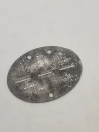 Tysk WWII - ID-brik Waffen-SS mærket: SS - PRINZ EUGEN - STAB.GEB.JAG.RGT.12 - 356 - original/efterkrigs?