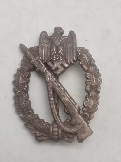 Tysk WWII - Infanteri-kamptegn i bronze - som bla. blev givet til flere fra Frikorps Danmark - efterkrigs