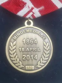 Medalje med æske - Mindemedalje "1864 18. april 2014" nr. 170
