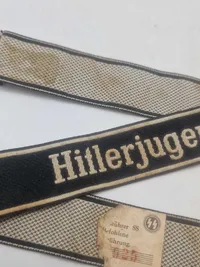 Tysk WWII - SS-ærmestribe fra 12. SS-Panzer-Division Hitlerjugend - efterkrigs