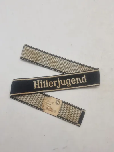Tysk WWII - SS-ærmestribe fra 12. SS-Panzer-Division Hitlerjugend - efterkrigs