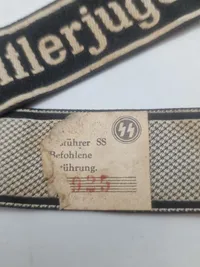 Tysk WWII - SS-ærmestribe fra 12. SS-Panzer-Division Hitlerjugend - efterkrigs