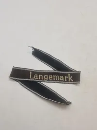 Tysk WWII - SS-ærmestribe fra 27. SS-Freiwilligen-Grenadier-Division Langemark - efterkrigs