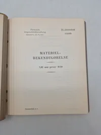 Samlebind til Materielbekendtgørelser