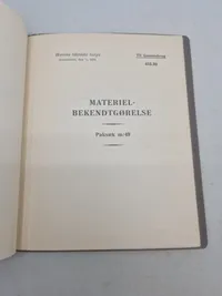 Samlebind til Materielbekendtgørelser