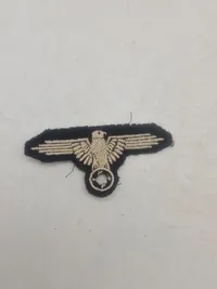 Tysk WWII - original Waffen-SS ærmeørn - denazificeret efter 1945