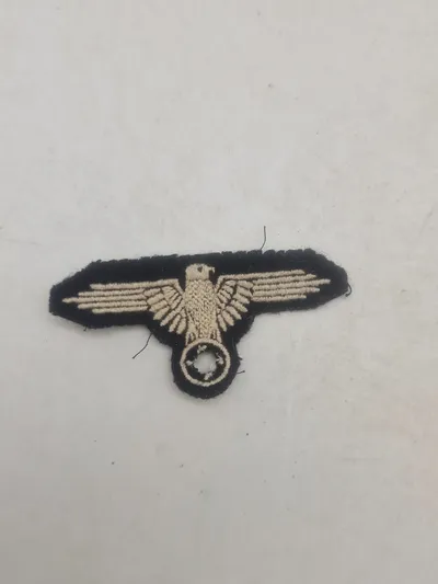 Tysk WWII - original Waffen-SS ærmeørn - denazificeret efter 1945