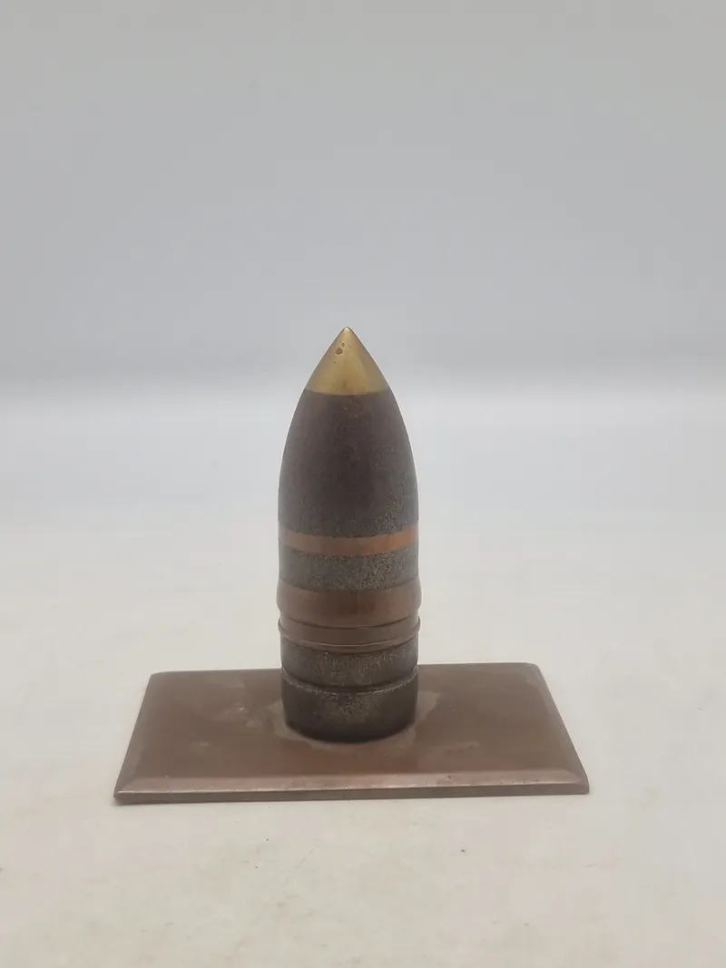Original 37 mm Hotkiss granat, lavet som brevpresse