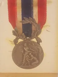 Original Médaille de la Police Française støbt i resin