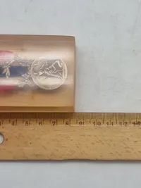 Original Médaille de la Police Française støbt i resin