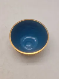 Original Vintage Chinese Gold Apple Trinket Box