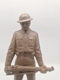 Original  Svend Lindhardt (1898-1989)  Figur allieret soldat med mangler