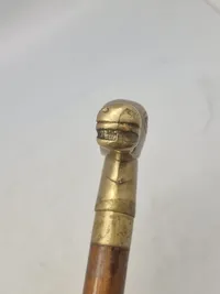 Stok med greb forstillende hestehoved