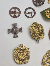 Lot diverse regimentsmærker