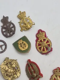 Lot diverse regimentsmærker