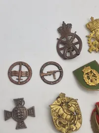 Lot diverse regimentsmærker