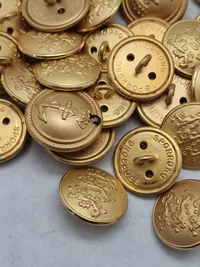 Samling danske marine og hær knapper