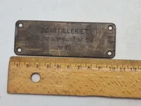 Originalt messing skilt - SØARTILLERIET 0,7m stereomåler /44

nr 45